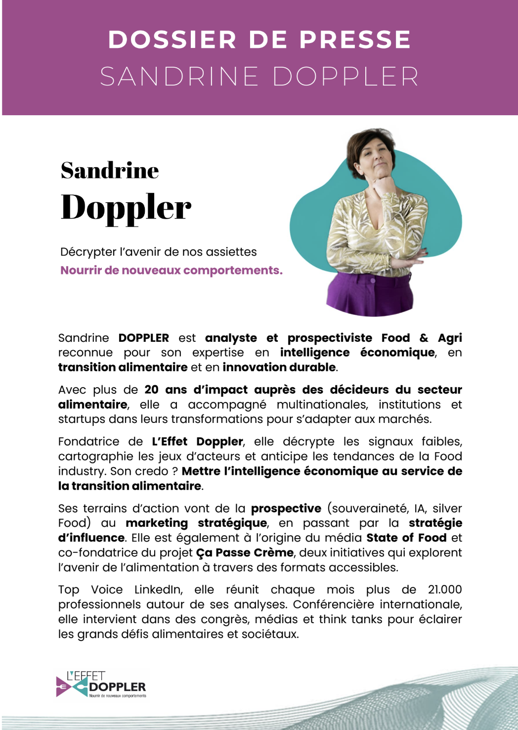 Dossier de Presse - Sandrine Doppler