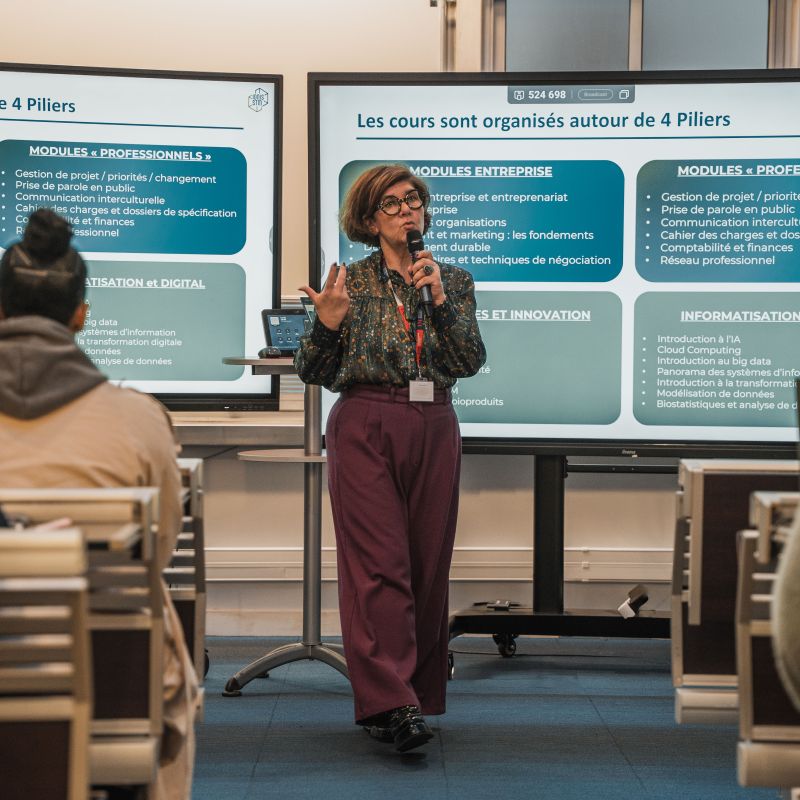 Sandrine Doppler en conférence - partage d'expertise et prospective